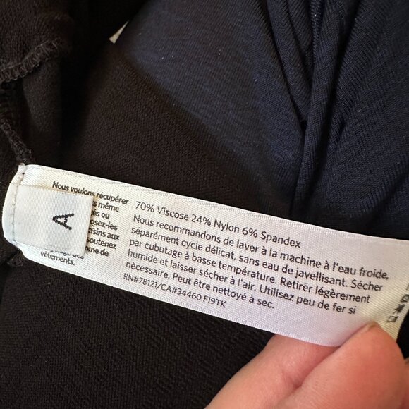 Eileen Fisher Black Midi Skirt Women's MEDIUM Classic Business Minimalist - Picture 5 of 5